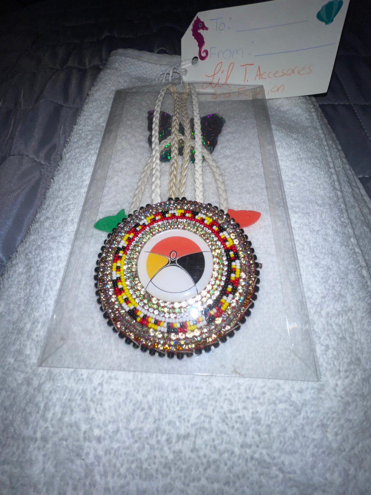 Lil T Beaded Medallion Pendant